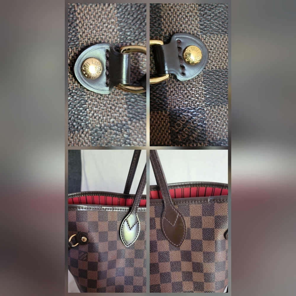 Auth ❤️ Louis Vuitton Neverfull Damier ebene MM - Picture 14 of 15